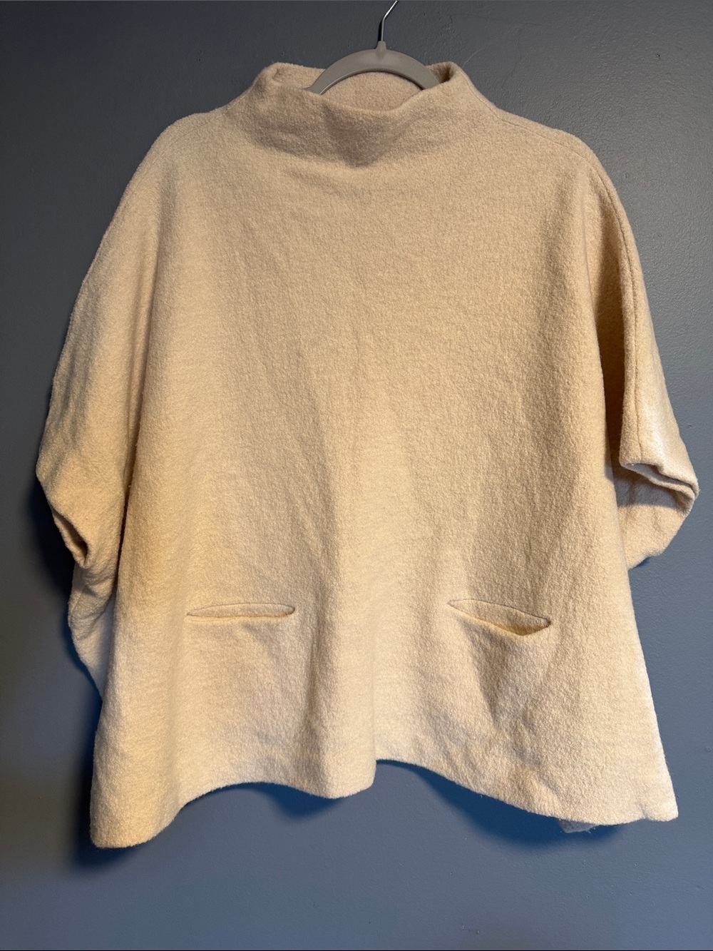 Aritzia Wilfred Merino Wool Touraine Sweater Poncho